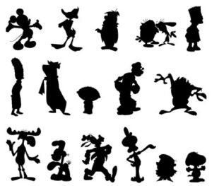 Cartoon Character Silhouette Samples