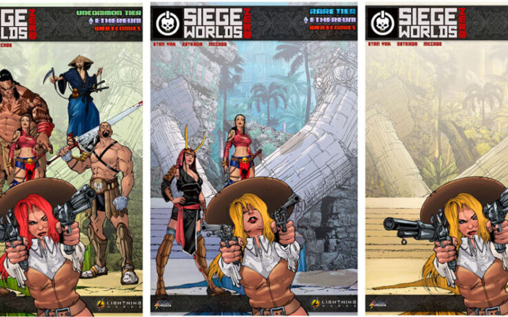 NFT Comic Book Covers for Siege Worlds Zero