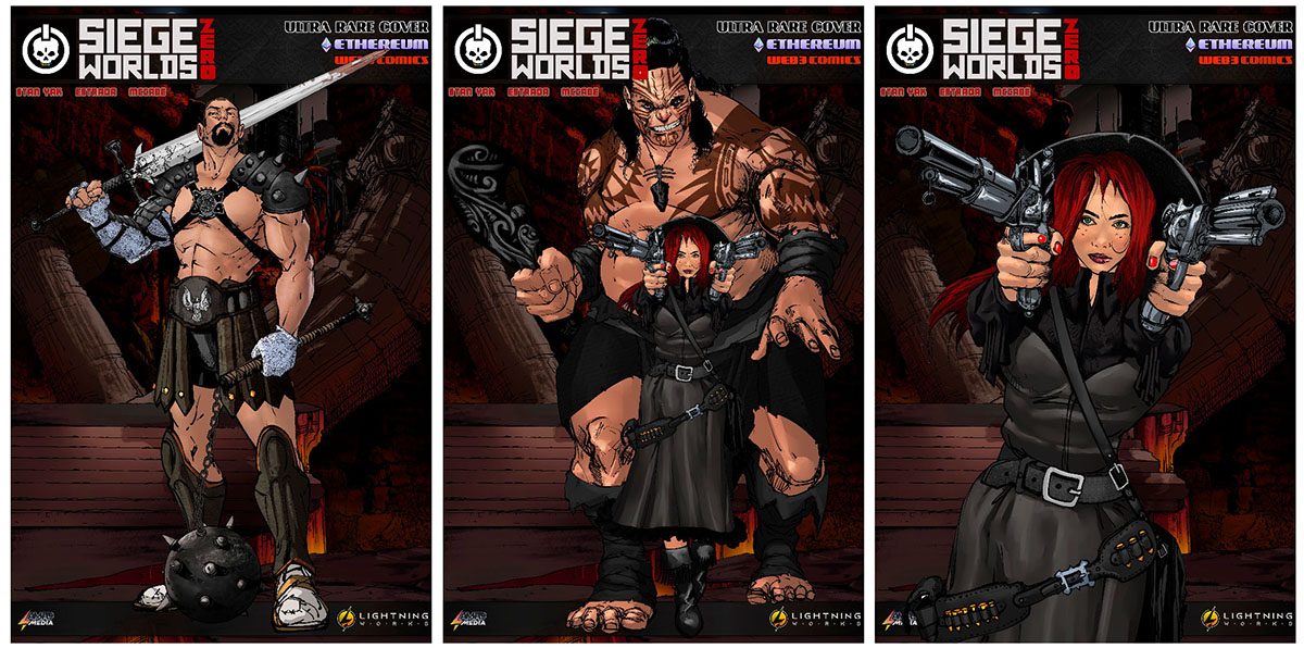 Siege Worlds Zero Ultra Rare comic covers